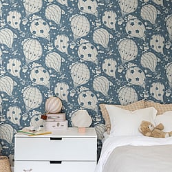 Galerie Wallcoverings Product Code: 29006 - Resan Wallpaper Collection Galerie Wallcoverings Product Code 29006 - Resan Wallpaper Collection - Dark blue Colours - Ballongerna Design