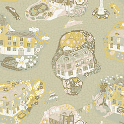 Galerie Wallcoverings Product Code: 29008 - Resan Wallpaper Collection Galerie Wallcoverings Product Code 29008 - Resan Wallpaper Collection - Green pink Colours - Staden Design