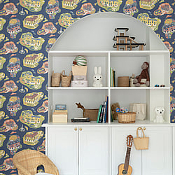 Galerie Wallcoverings Product Code: 29010 - Resan Wallpaper Collection Galerie Wallcoverings Product Code 29010 - Resan Wallpaper Collection - Dark blue Colours - Staden Design