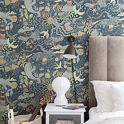 Galerie Wallcoverings Product Code: 29018 - Resan Wallpaper Collection Galerie Wallcoverings Product Code 29018 - Resan Wallpaper Collection - Dark blue Colours - Havet Design