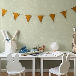 Galerie Wallcoverings Product Code: 29021 - Resan Wallpaper Collection Galerie Wallcoverings Product Code 29021 - Resan Wallpaper Collection - Light green Colours - Stjärnhimlen Design