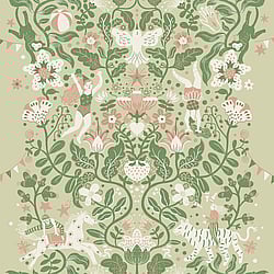 Galerie Wallcoverings Product Code: 29026 - Resan Wallpaper Collection Galerie Wallcoverings Product Code 29026 - Resan Wallpaper Collection - Light green Colours - Cirkus Design