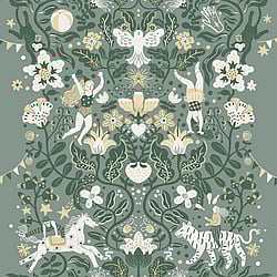 Galerie Wallcoverings Product Code: 29027 - Resan Wallpaper Collection Galerie Wallcoverings Product Code 29027 - Resan Wallpaper Collection - Green grey Colours - Cirkus Design