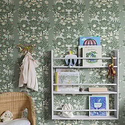 Galerie Wallcoverings Product Code: 29027 - Resan Wallpaper Collection Galerie Wallcoverings Product Code 29027 - Resan Wallpaper Collection - Green grey Colours - Cirkus Design