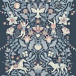 Galerie Wallcoverings Product Code: 29028 - Resan Wallpaper Collection Galerie Wallcoverings Product Code 29028 - Resan Wallpaper Collection - Blue Colours - Cirkus Design
