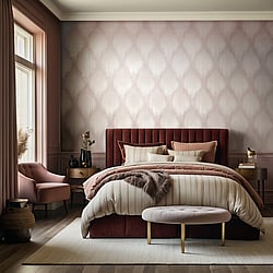 Galerie Wallcoverings Product Code 35802 - Fashion Icon Wallpaper Collection - Rose Colours - Stripes Design