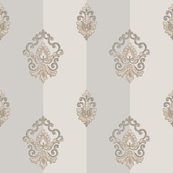 Galerie Wallcoverings Product Code: 4623 - Italian Glamour Wallpaper Collection Galerie Wallcoverings Product Code 4623 - Italian Glamour Wallpaper Collection - Grey Colours - Damask Stripe Design