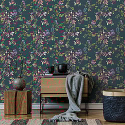 Galerie Wallcoverings Product Code: 47454 - The New Design Book Wallpaper Collection Galerie Wallcoverings Product Code 47454 - The New Design Book Wallpaper Collection - Grey, Blue, Green Colours - Summer Bouquet Design