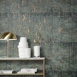 Galerie Wallcoverings Product Code: 95026 - Air Wallpaper Collection Galerie Wallcoverings Product Code 95026 - Air Wallpaper Collection - Anthracite Colours - This aged concrete effect wallpaper is the perfect choice if you want to bring a room up to date in a dramatic way. With a subtle emboss to create some structural depth, it comes in an on-trend black and copper colourway. Drawing on the textures of, and resembling the stippled texture of ancient plasterwork or faded limestone, this unusual wallpaper will be a warming welcome to your home. This will be perfect on all four walls or can be accompanied by a complementary wallpaper. Design