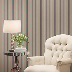 Galerie Wallcoverings Product Code: 95746 - Ornamenta 2 Wallpaper Collection Galerie Wallcoverings Product Code 95746 - Ornamenta 2 Wallpaper Collection - Beige Blue Colours - Regency Stripe Design