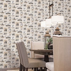 Galerie Wallcoverings Product Code: G56145 - Nostalgie Wallpaper Collection Galerie Wallcoverings Product Code G56145 - Nostalgie Wallpaper Collection - Beige Colours - Travel Design