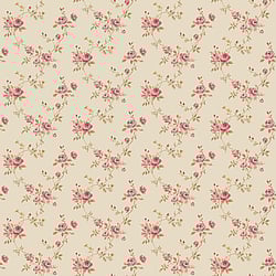 Galerie Wallcoverings Product Code: G67893 - Miniatures 3 Wallpaper Collection Galerie Wallcoverings Product Code G67893 - Miniatures 3 Wallpaper Collection - Red Cream Green Colours - Medium Rose Trail Design