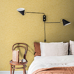 Galerie Wallcoverings Product Code: S55003 - Sommarang 2 Wallpaper Collection Galerie Wallcoverings Product Code S55003 - Sommarang 2 Wallpaper Collection - Ochre Colours - Mono Leaf Design