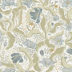 Galerie Wallcoverings Product Code: S65115 - Sommarang 2 Wallpaper Collection Galerie Wallcoverings Product Code S65115 - Sommarang 2 Wallpaper Collection - Blue Green Colours - Tulip Design