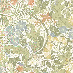 Galerie Wallcoverings Product Code: S83101 - Sommarang 2 Wallpaper Collection Galerie Wallcoverings Product Code S83101 - Sommarang 2 Wallpaper Collection - Beige Colours - Swedish Flowers and Leaves Design