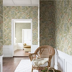 Galerie Wallcoverings Product Code: S83101 - Sommarang 2 Wallpaper Collection Galerie Wallcoverings Product Code S83101 - Sommarang 2 Wallpaper Collection - Beige Colours - Swedish Flowers and Leaves Design
