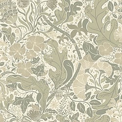 Galerie Wallcoverings Product Code: S83105 - Sommarang 2 Wallpaper Collection Galerie Wallcoverings Product Code S83105 - Sommarang 2 Wallpaper Collection - Cream Colours - Swedish Flowers and Leaves Design