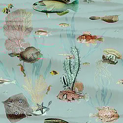 Galerie Wallcoverings Product Code WH45238M - Welcome Home Murals Wallpaper Collection - Multi-coloured Colours - Underwater Marine Scene - Blue Design