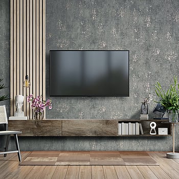 Galerie Wallcoverings Product Code 32614 - City Glam Wallpaper Collection - Dark Grey Rose Gold Colours -  