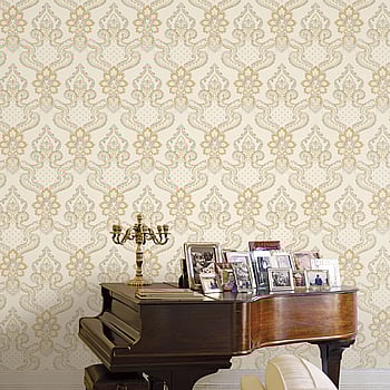 Galerie Wallcoverings Product Code 42503 - Opulence Wallpaper Collection - Gold Cream Colours -  