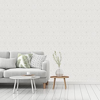 Galerie Wallcoverings Product Code 51017 - Blomstermala Wallpaper Collection - Beige White Colours -  
