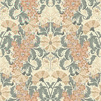 Galerie Wallcoverings Product Code 83116 - Hjarterum Wallpaper Collection - Blue Pink Cream Colours -  