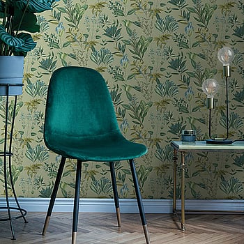 Galerie Wallcoverings Product Code BL22741 - Botanica Wallpaper Collection - Green Colours -  