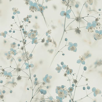 Galerie Wallcoverings Product Code BW51038 - Blooming Wild Wallpaper Collection - Cream Blue Grey Colours -  