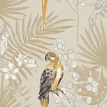 Galerie Wallcoverings Product Code CM27003 - Botanica Wallpaper Collection - Yellow Black Colours -  