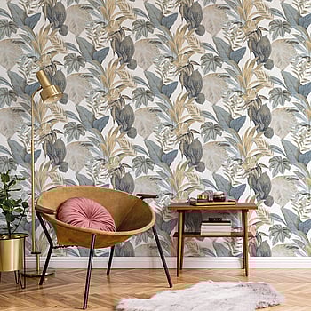 Galerie Wallcoverings Product Code CM27016 - Botanica Wallpaper Collection - Blue Colours -  