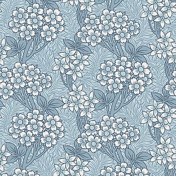 Galerie Wallcoverings Product Code ET12022 - Arts and Crafts Wallpaper Collection - Skye Blue White Colours -  