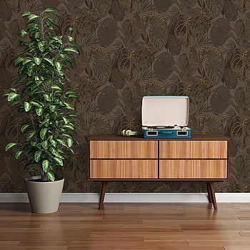 Galerie Wallcoverings Product Code FL61157 - Flourish Wallpaper Collection - Brown/Metallic Colours -  