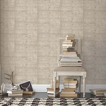 Galerie Wallcoverings Product Code G45371 - Grunge Wallpaper Collection - Beige Colours -  