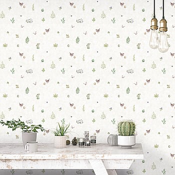 Galerie Wallcoverings Product Code G45442 - Just Kitchens Wallpaper Collection - Beige Green Lilac Colours -  