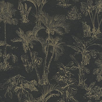 Galerie Wallcoverings Product Code HV41023 - Havana Wallpaper Collection - Metallic Black Colours -  