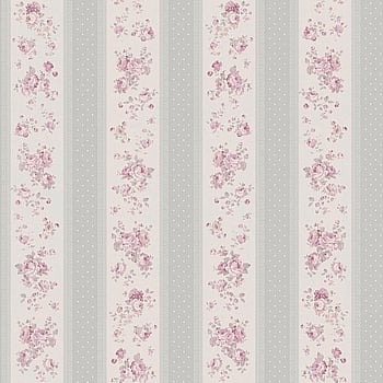 Galerie Wallcoverings Product Code MC61049 - Maison Charme Wallpaper Collection - Grey, Pink, White Colours -  
