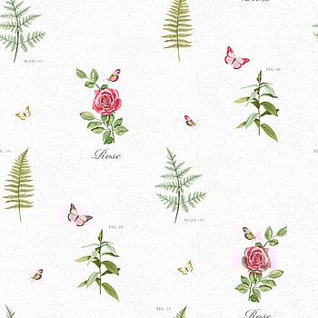 Galerie Wallcoverings Product Code S45208 - Country Cottage Wallpaper Collection - Red Green Colours -  