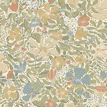 Galerie Wallcoverings Product Code S63017 - Sommarang 2 Wallpaper Collection - Green, blue, yellow Colours -  