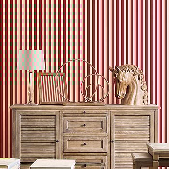 Galerie Wallcoverings Product Code SB37916 - Simply Silks 4 Wallpaper Collection - Red, Ivory, Gold Metallic Colours -  