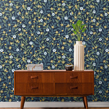Galerie Wallcoverings Product Code TJ40822 - Mulberry Tree Wallpaper Collection - Blue Colours -  