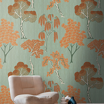Galerie Wallcoverings Product Code WH45253M - Welcome Home Murals Wallpaper Collection - Yellow, Green, Orange Colours -  